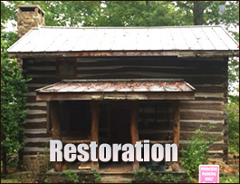 Historic Log Cabin Restoration  Conover, North Carolina